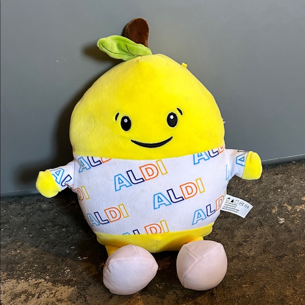 12in Aldi Yellow Plush Toy